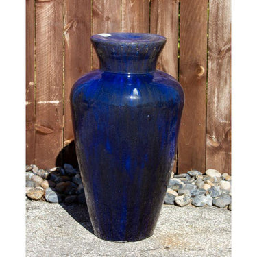 Closed Top FNT3935 Ceramic Vase Complete Fountain Kit Vase Fountain Blue Thumb